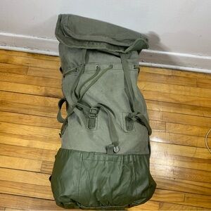 Vintage 70s- 80s eastern soviet era military Army combat backpack